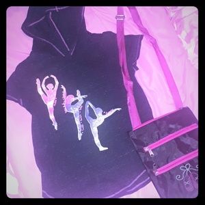 EUC ballet bundle hoodie & crossbody purse!